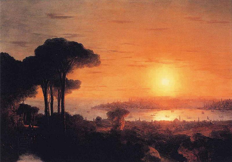Ivan Aivazovsky Sunset over the Golden Horn China oil painting art